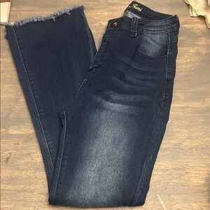 AQ/AQ Dark Blue Flare Jeans